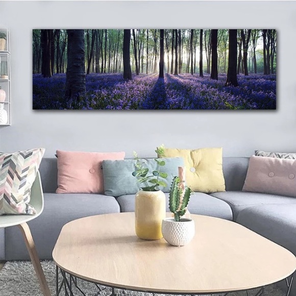 🌿Landscape Purple Forest Scene On Canvas
